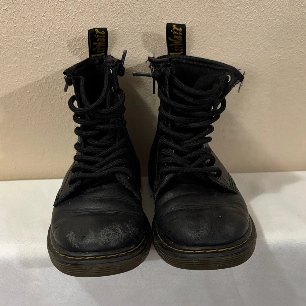 Dr. Martens Black Kids Boots